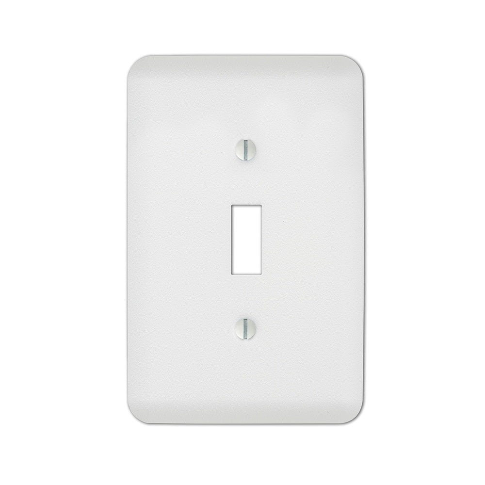 Amerelle 635TW 1 gang Toggle Wall Plate, Stamped Steel, White