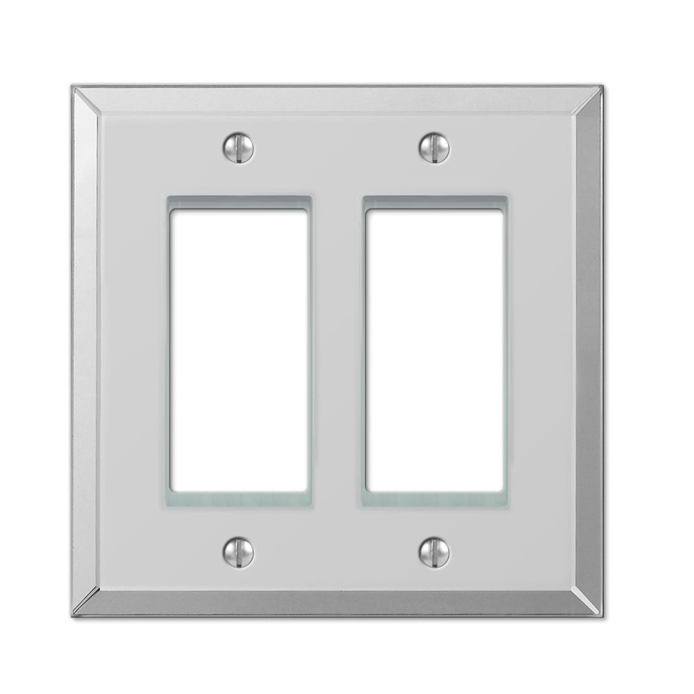 Amerelle 66RR 2 gang Rocker Wall Plate, Acrylic, Gray