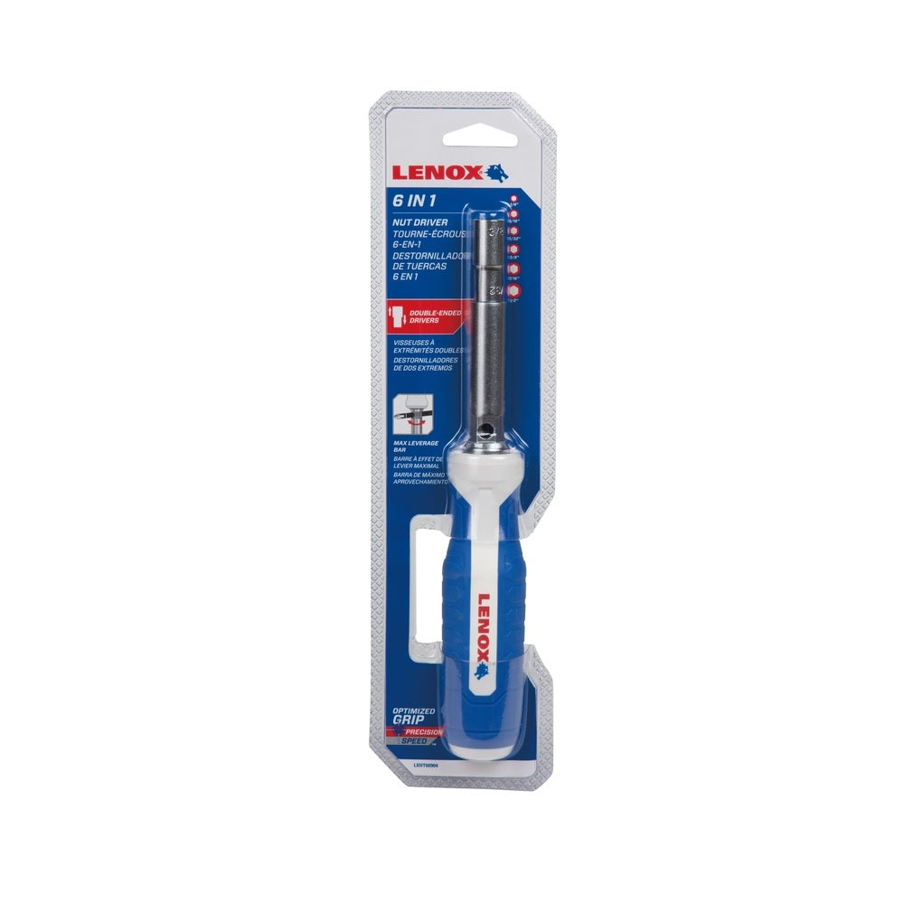 Lenox LXHT60904 High Leverage Multi-Bit Nutdriver, Blue