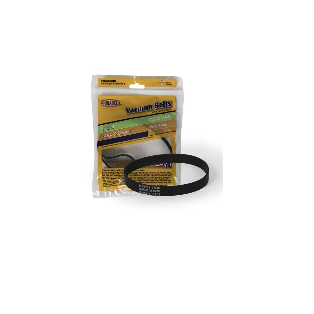 Durabelt 64007AQ Bissell Vacuum Belt, Rubber, 2 pk