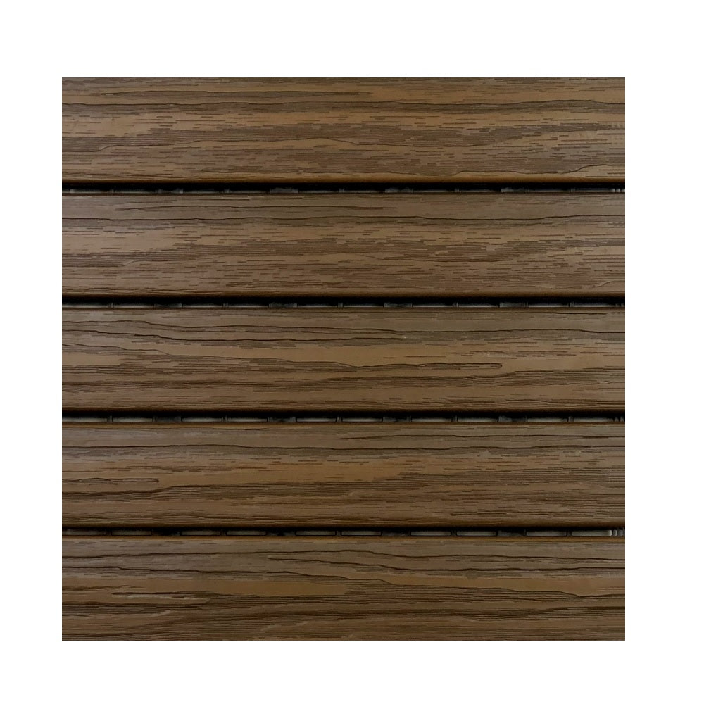 Aura DS5-W06-WN02 Balcony/Deck Tiles, 12" x 12", Walnut