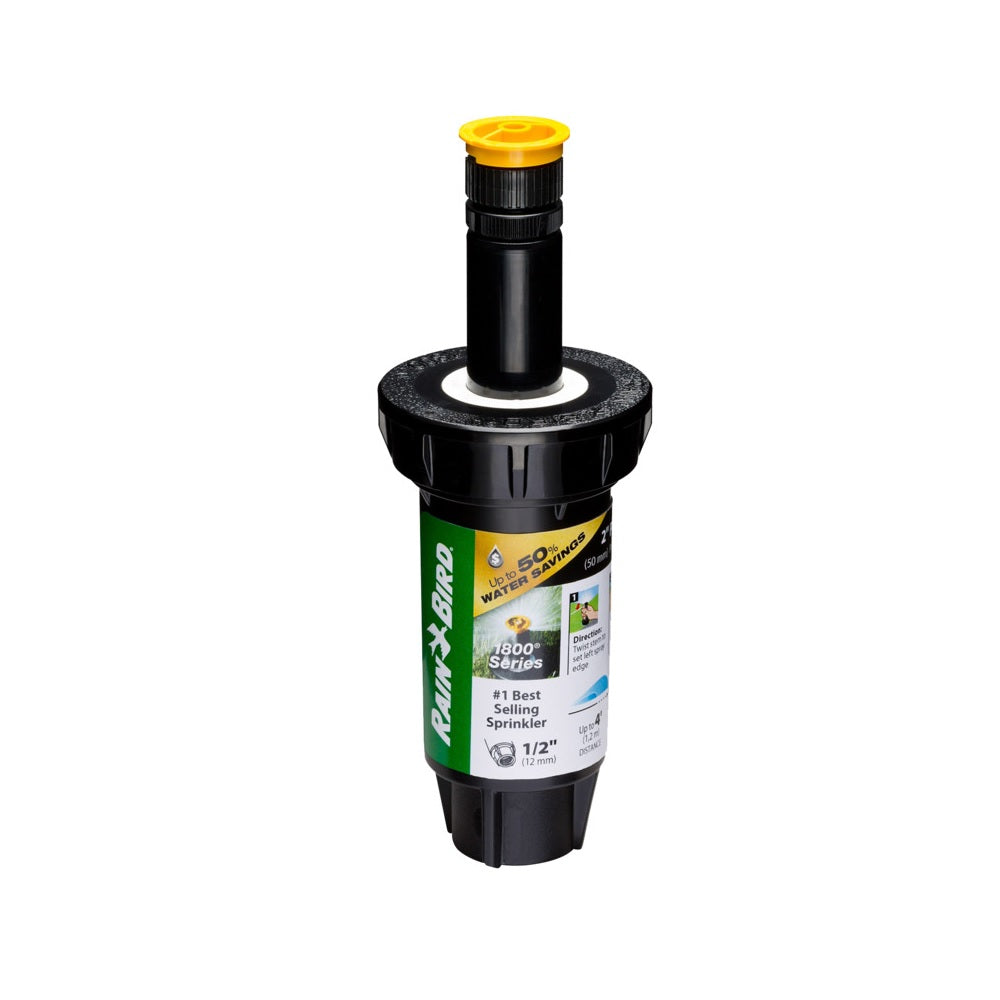 Rain Bird 1802AP4PRS Pressure Regulating Pop-Up Sprinkler, 1/2", Black