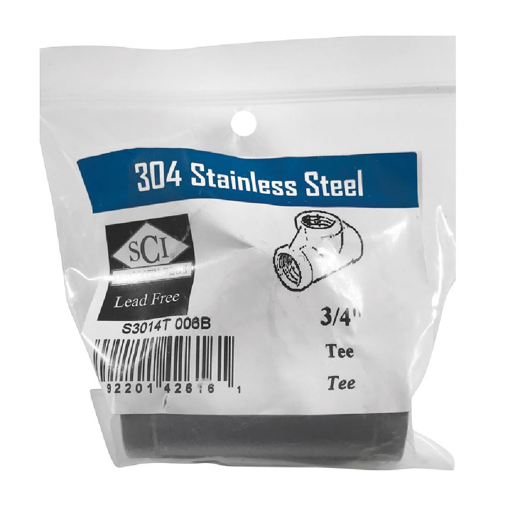 Smith-Cooper 4638102440 FPT Stainless Steel Tee