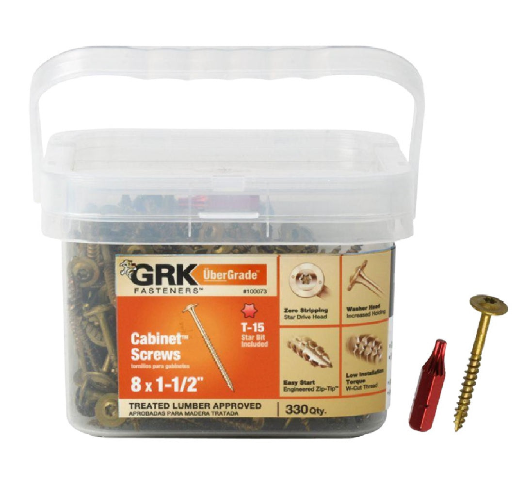 GRK Fasteners 100073 Cabinet Screw, Steel