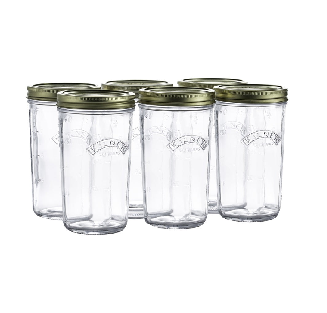 Kilner 0025.041U Wide Mouth Canning Jar, 17 oz.