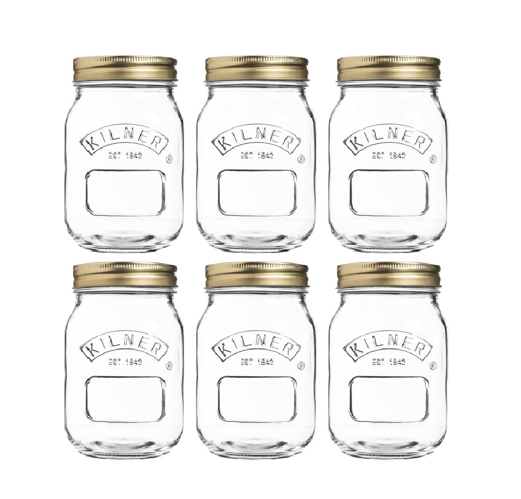 Kilner 0025.009U Regular Mouth Preserve Jar, 17 oz.