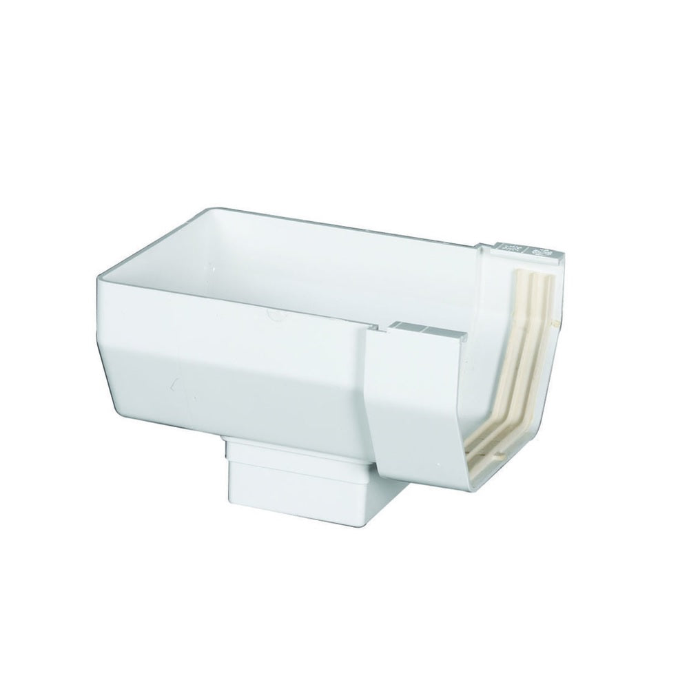 Amerimax T0509 Gutter Outlet, 5", Vinyl, White