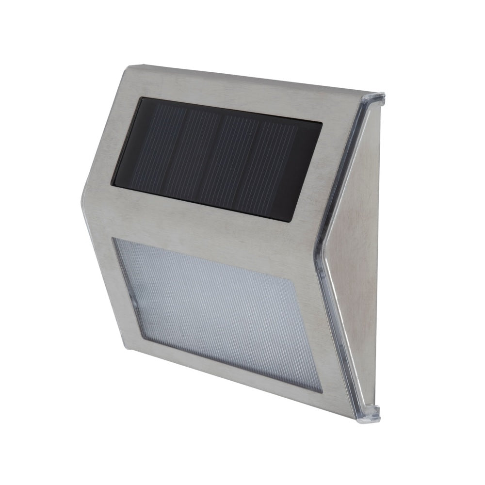 Boston Harbor 26082 Solar Wedge Light, Stainless Steel