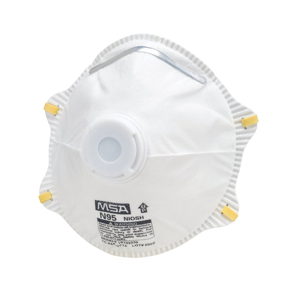 Safety Works 10103821 Dust Disposable Respirator with Exhalation Valve, White