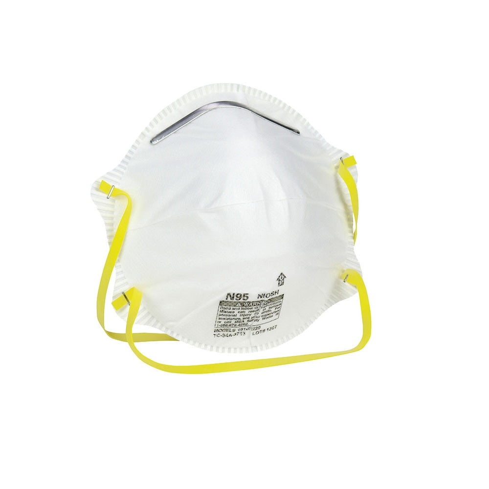 Safety Works 10102481 Dust Disposable Respirator, One-Size Mask, White