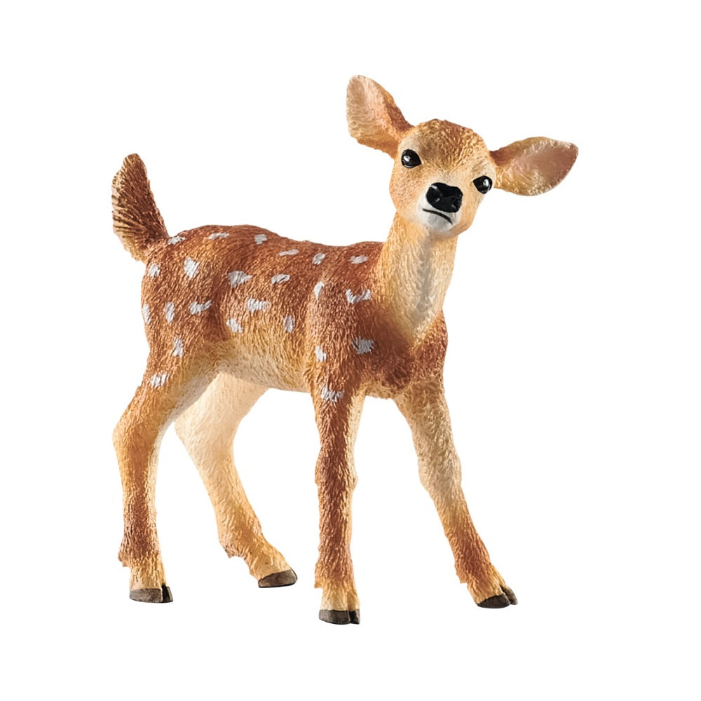 Schleich 14820 Tailed Fawn Toy, Plastic, Light Brown