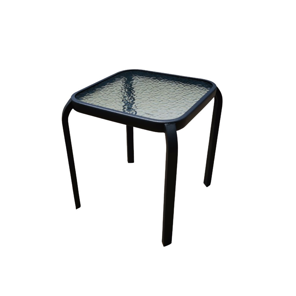 Seasonal Trends 50616 Square Frame SQ End Table, 16", Aluminum