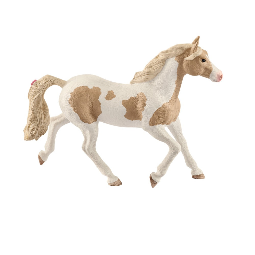 Schleich 13884 Figurine Paint Horse Mare, Plastic, Tan/White