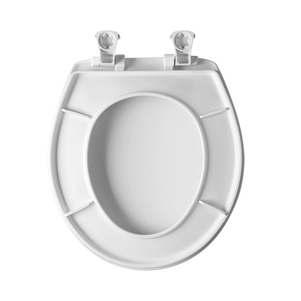 Bemis 7B730EC 000 Round Toilet Seat, Plastic, White