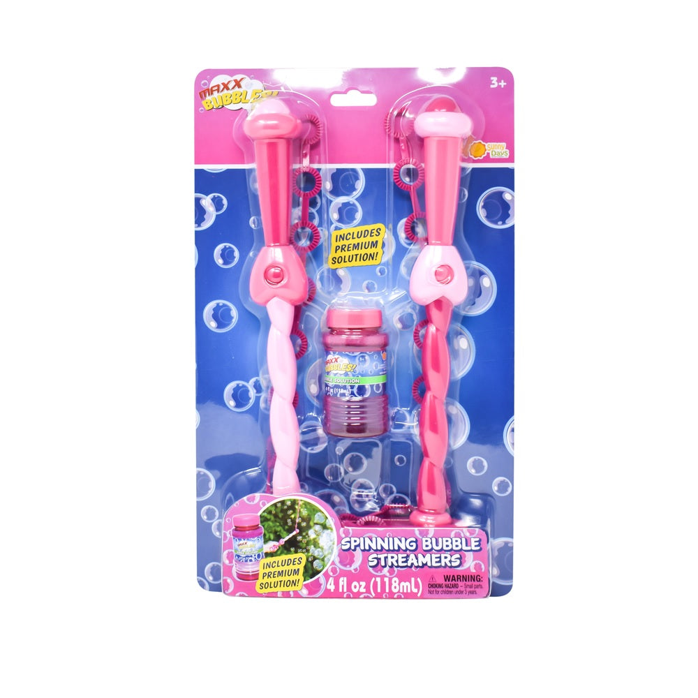 Maxx Bubbles 320321 Bubble Baton Streamer, Pink