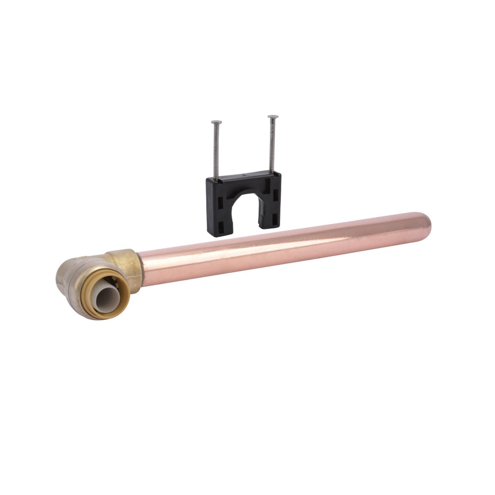 SharkBite U351LFA Pipe Stubout Elbow, 1/2", Copper