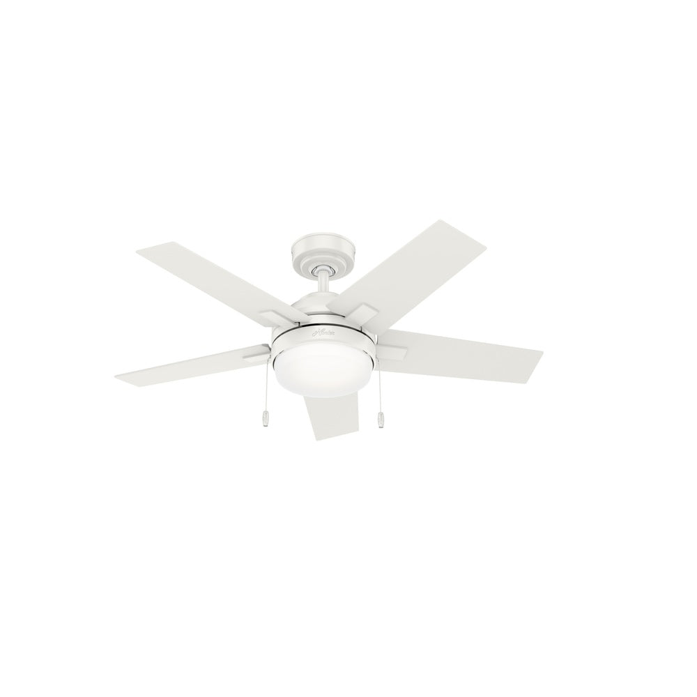 Hunter Fan 50592 LED Indoor Ceiling Fan, 44", Fresh White