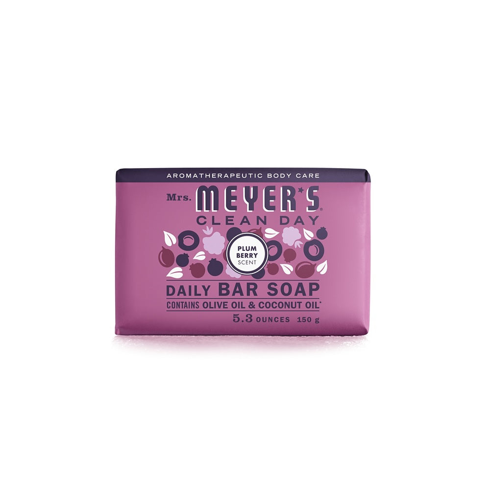 Mrs. Meyer's 13339 Plumberry Scent Bar Soap, 5.3 OZ