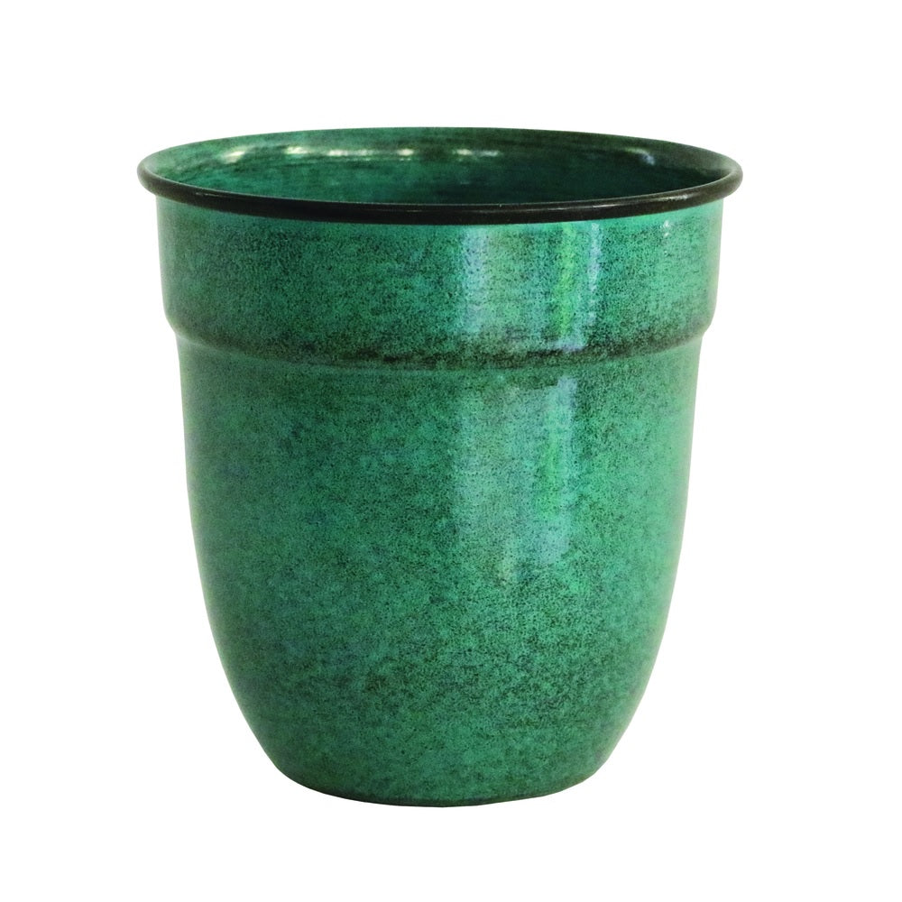 Robert Allen MPT01395 Mini Venti Planter, Metal, Seafoam