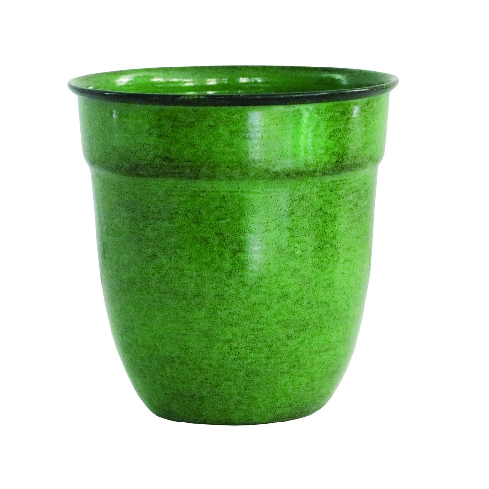 Robert Allen MPT01396 Mini Venti Planter, Metal, Kale Green