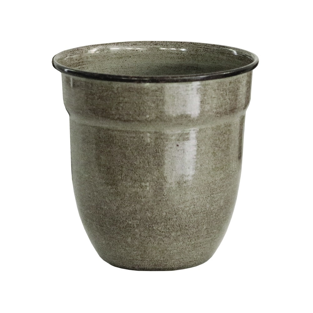 Robert Allen MPT01397 Mini Venti Planter, Metal, Beige