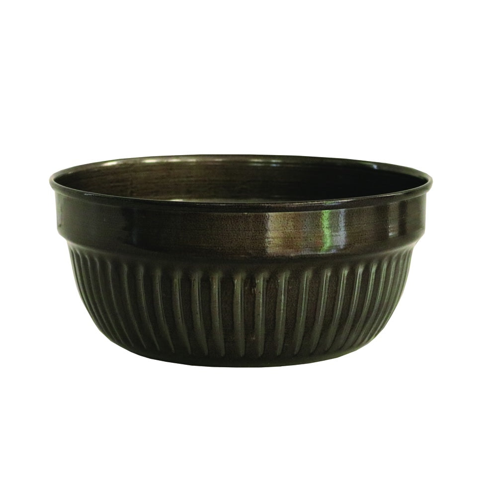 Robert Allen MPT01578 Cascade Round Planter, Metal, Graphite