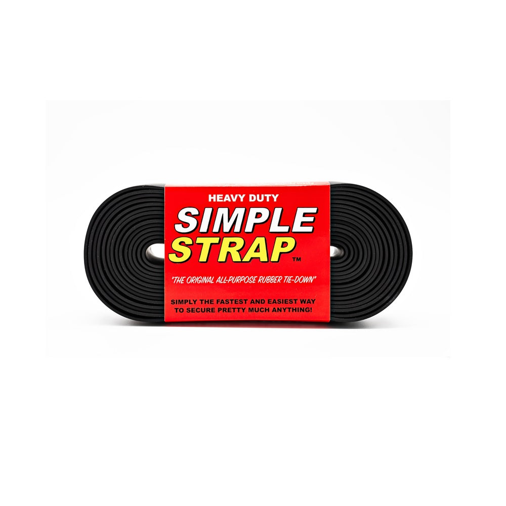 Simple Strap SS-2-BLK Heavy Duty Tie Down, 1.6" x 20', Black