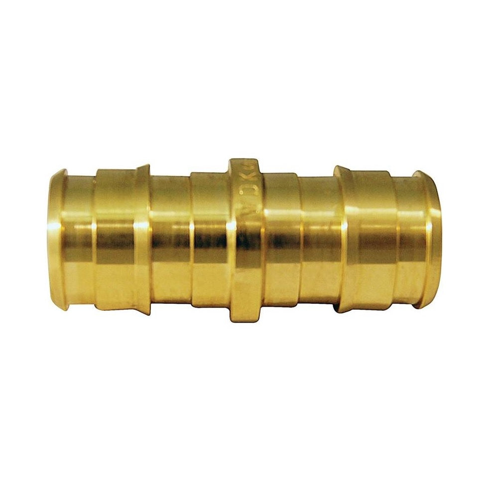 Apollo EPXC1212 Pex Pipe Coupling, Brass, 1/2"