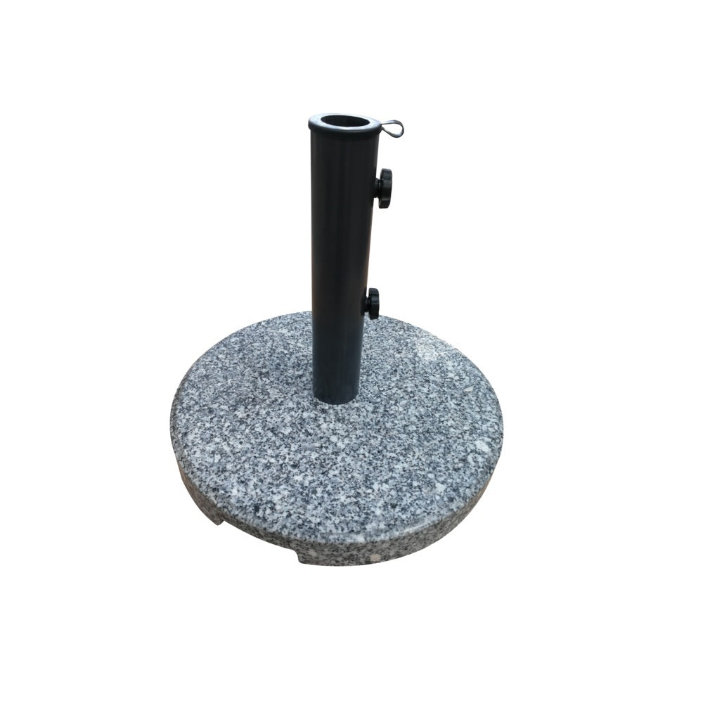 Seasonal Trends 59657 Granite Umbrella Base, Gray and Black