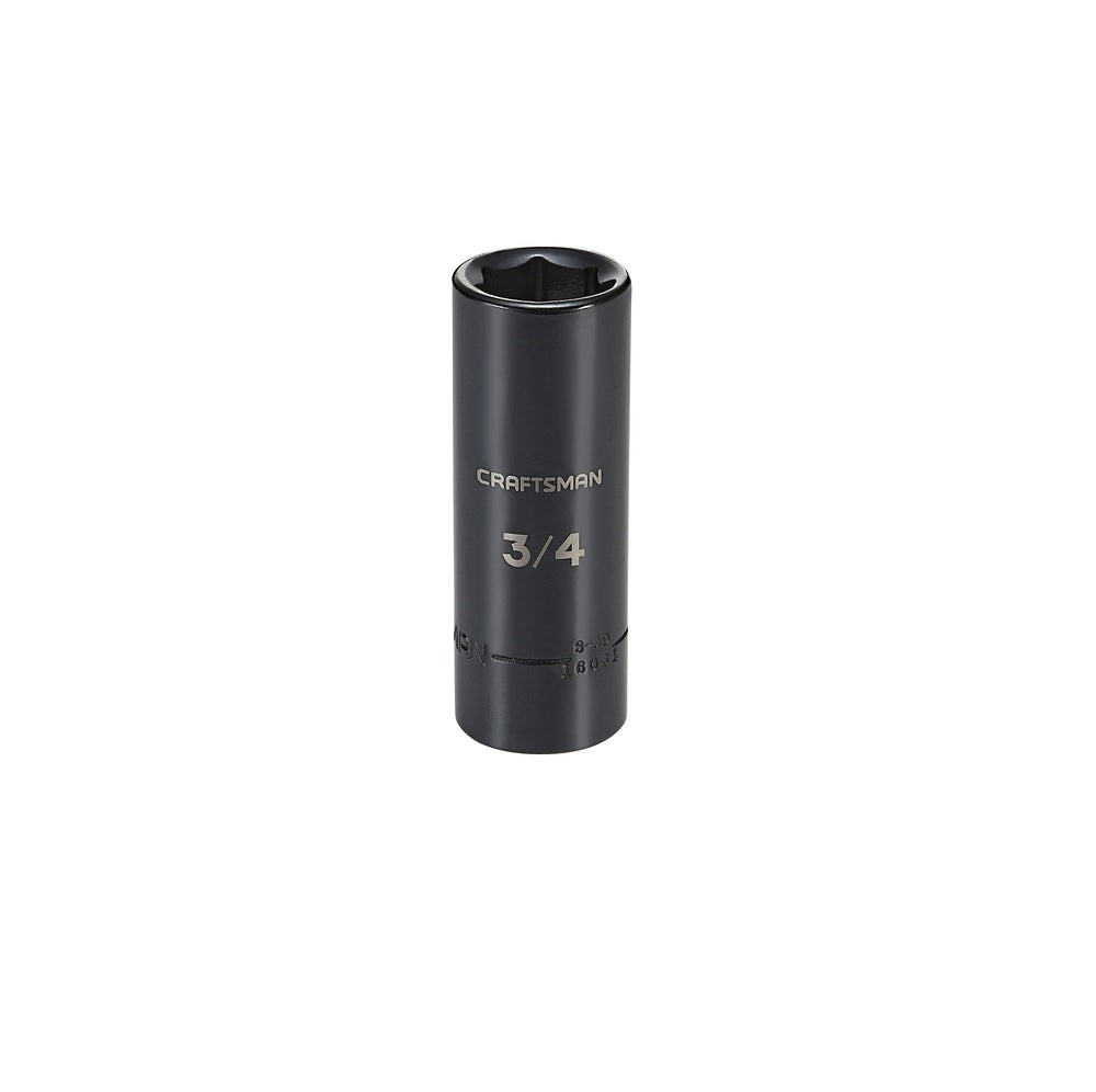 Craftsman CMMT16061 Deep Impact Socket, 3/4 inch, Black Oxide
