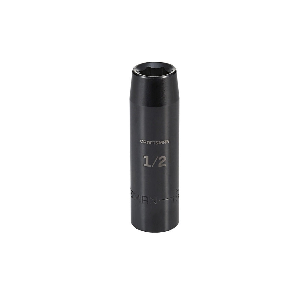 Craftsman CMMT15997 Deep Impact Socket, 1/2 inch, Black Oxide