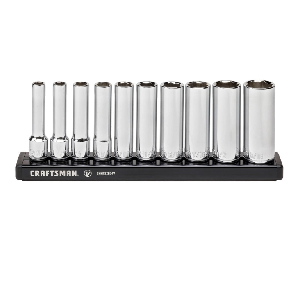 Craftsman CMMT17315V V-Series SAE 6 Point Deep Socket Set