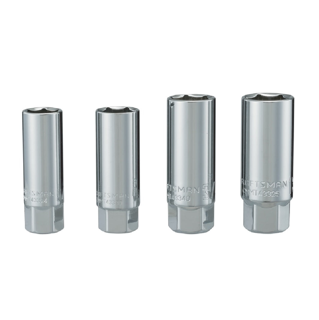 Craftsman CMMT43505 Metric Shallow Socket, Polished Chrome