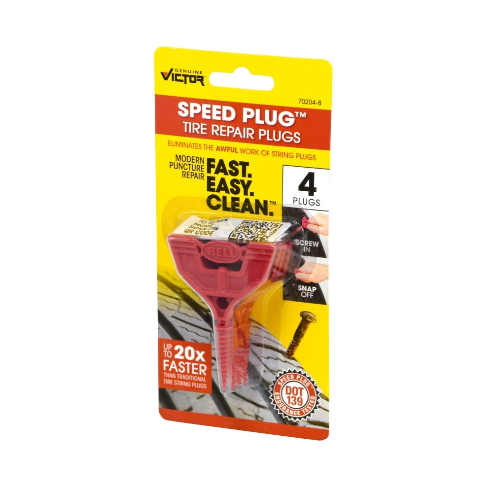 Victor Automotive 70204-8 Plug & Go Tire Repair Kit, Red