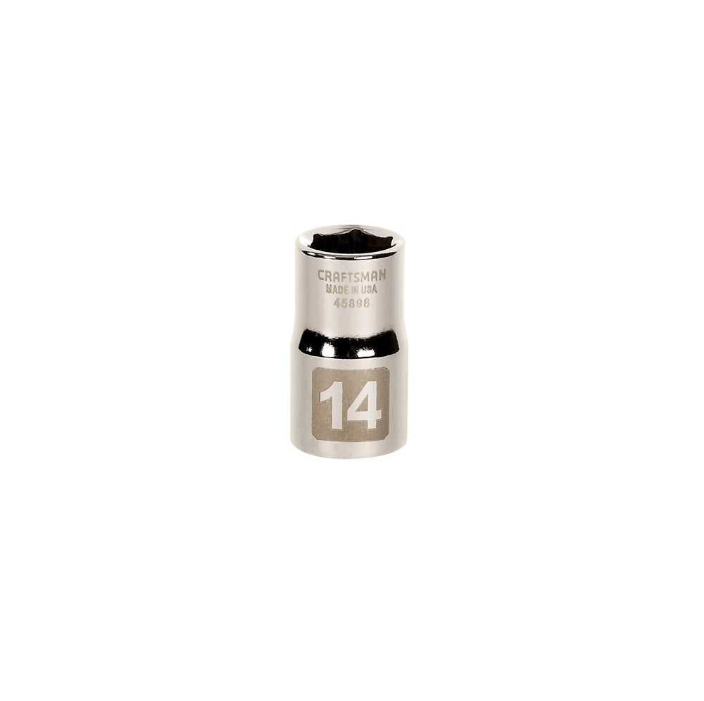 Craftsman CMMT45898 6 Point Standard Socket, 14 MM x 1/2 inch