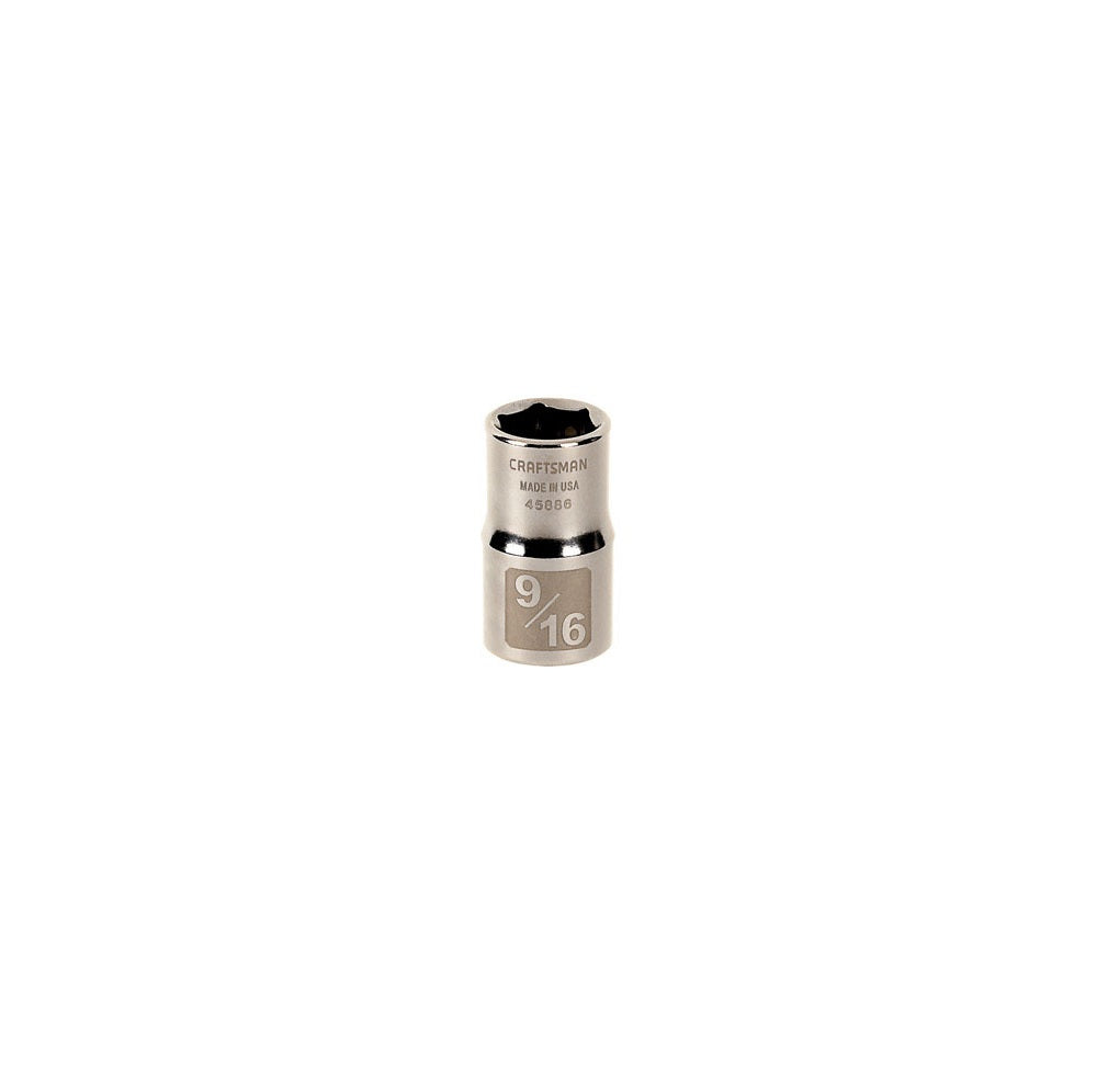 Craftsman CMMT45886 6 Point Standard Socket, 1/2 inch x 9/16 inch