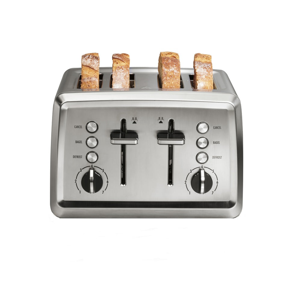 Hamilton Beach 24794 4 slot Toaster, Black/Silver, Stainless Steel