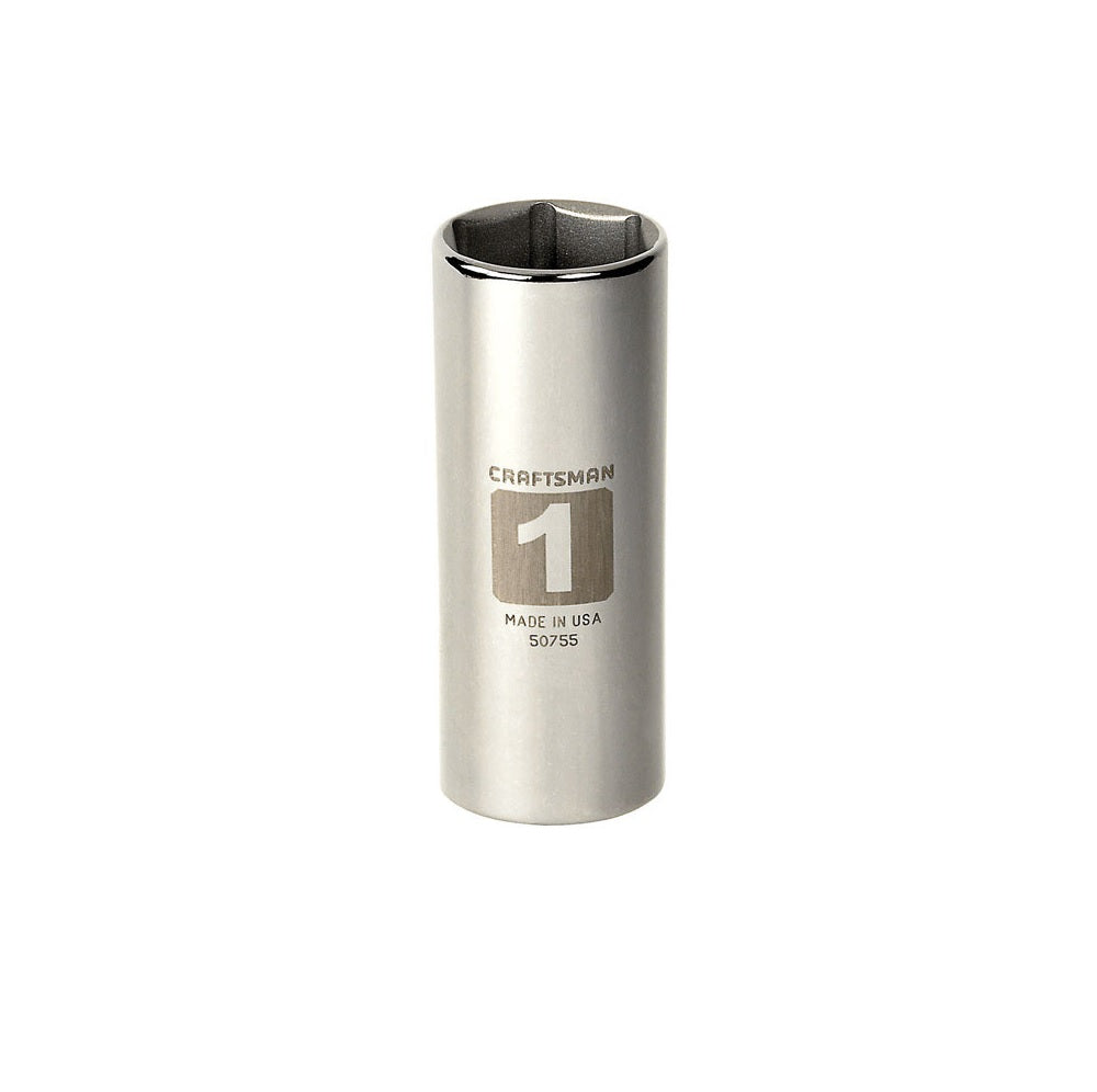 Craftsman CMMT50755 6 Point Deep Socket, 1 inch x 1/2 inch
