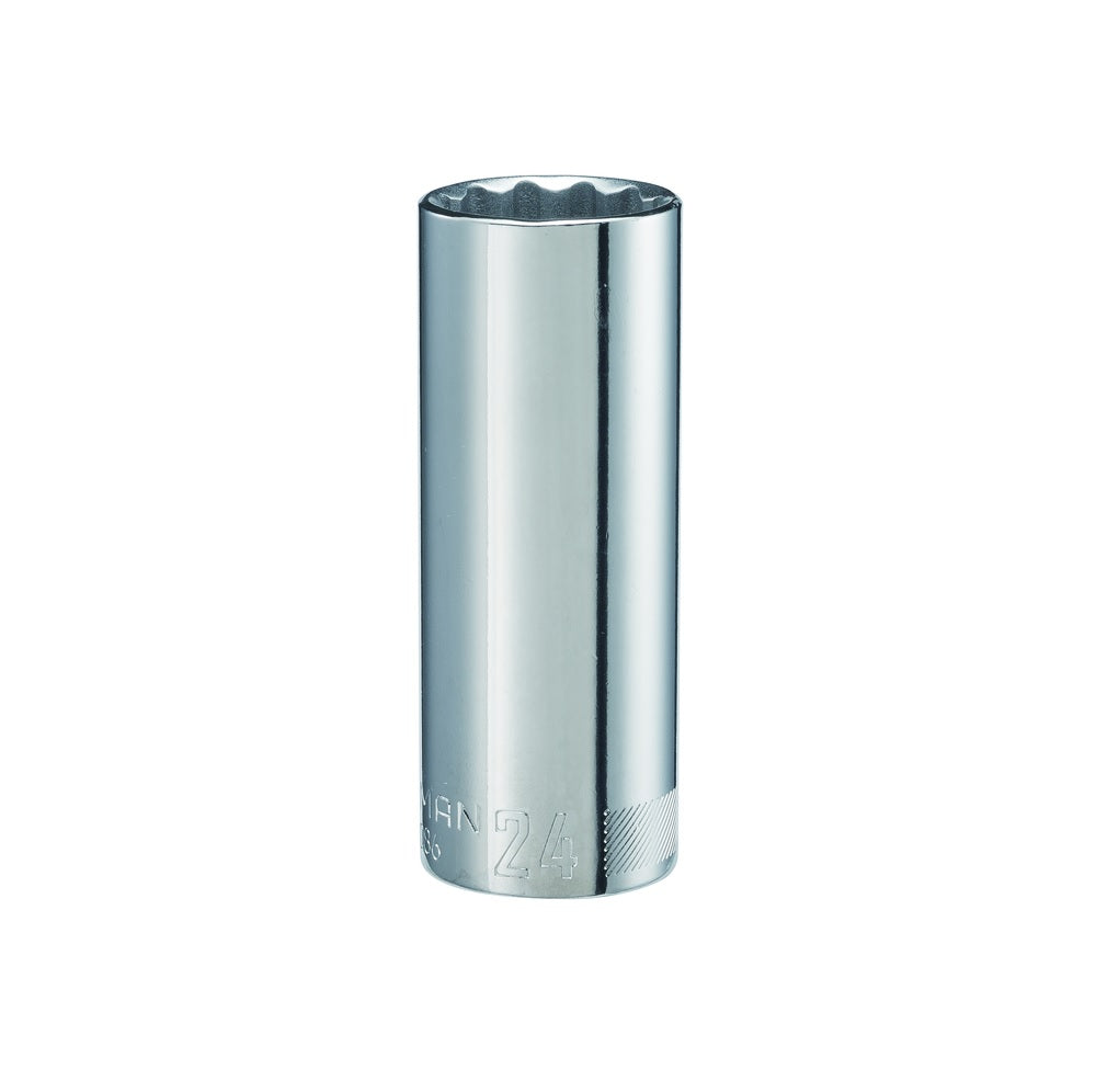 Craftsman CMMT12086 12 Point Deep Socket, 24 MM x 1/2 inch