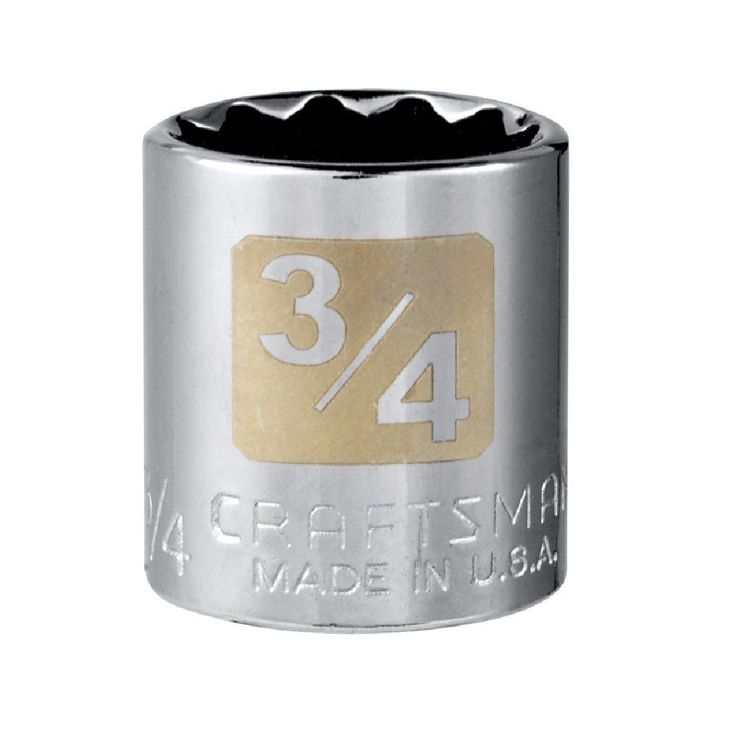 Craftsman CMMT44337 SAE Standard Socket, Alloy Steel
