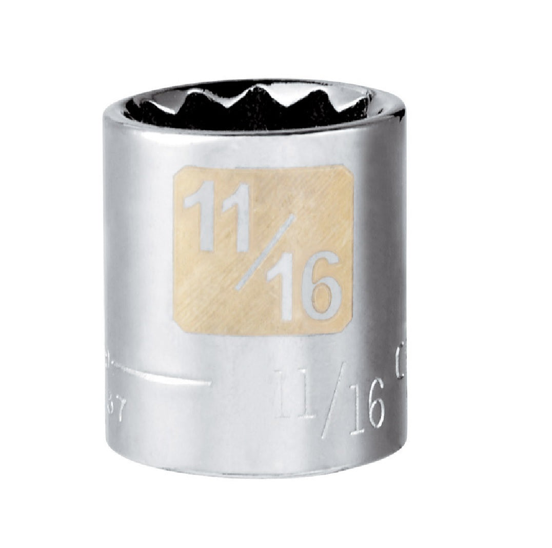 Craftsman CMMT44336 SAE Standard Shallow Socket, Alloy Steel
