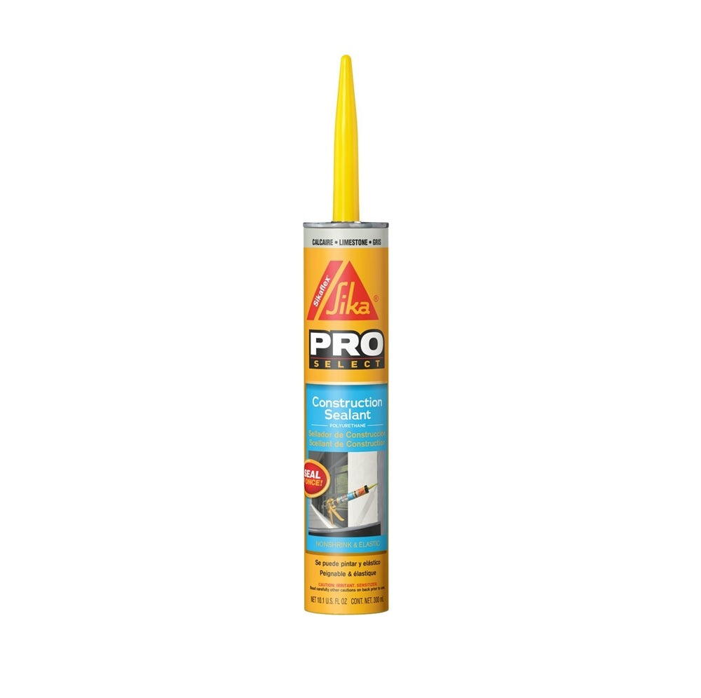 Sikaflex 515308 Polyurethane Construction Caulk Sealant, Limestone, 10.1 Oz