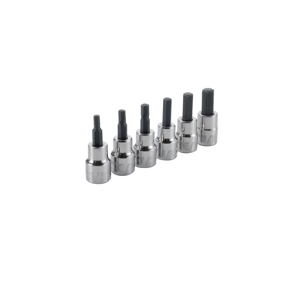 Craftsman CMMT34447 6 Point Hex Bit Socket Set, 3/8 inch, 6 pc