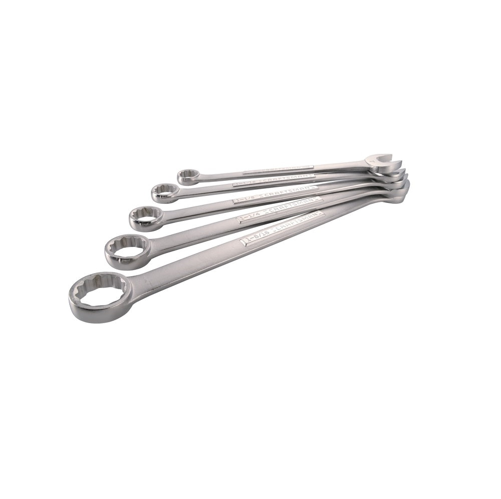Craftsman CMMT12054 SAE Combination Wrench Set, Silver, 5 pc