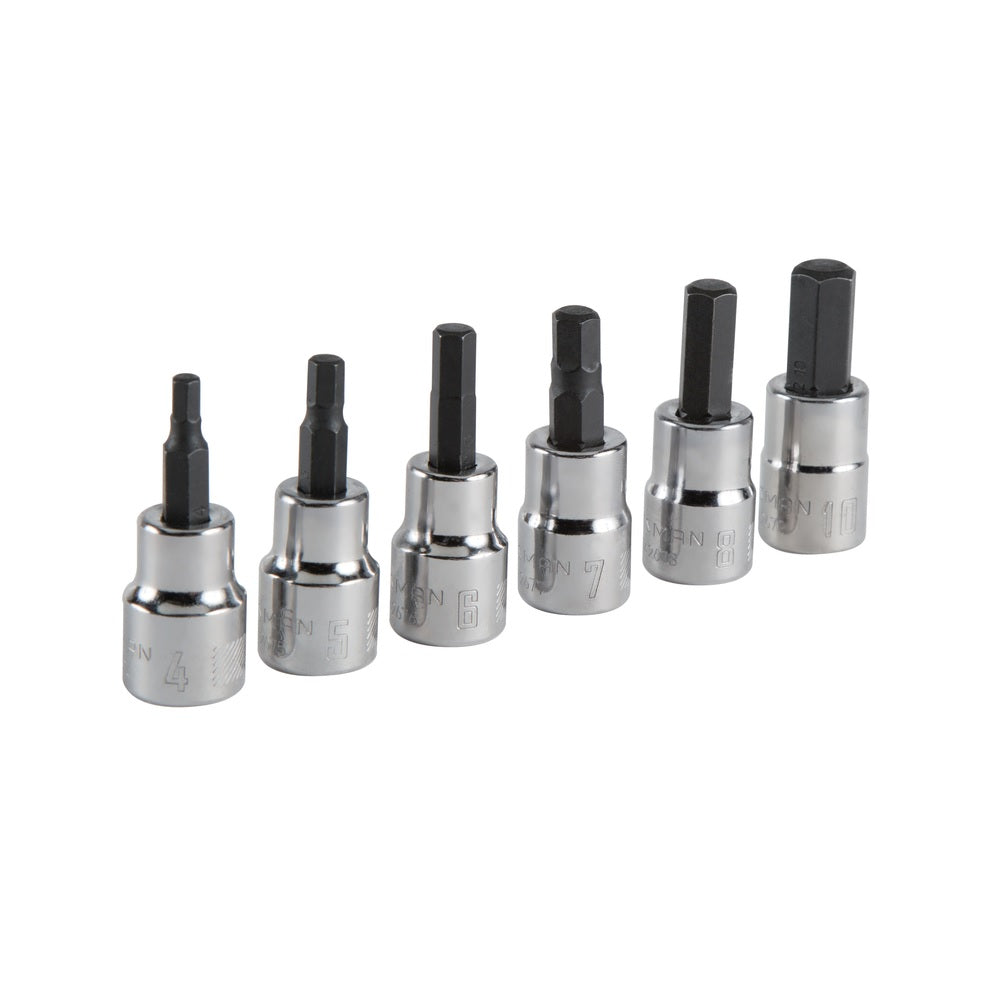 Craftsman CMMT34448 Metric Hex Bit Socket Set, 6 pc