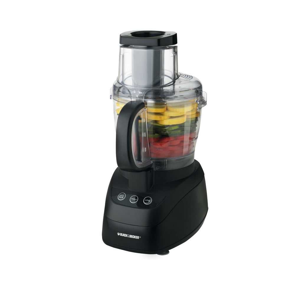 Black and Decker FP2500B 10 cup Food Processor, Black, 500 watt