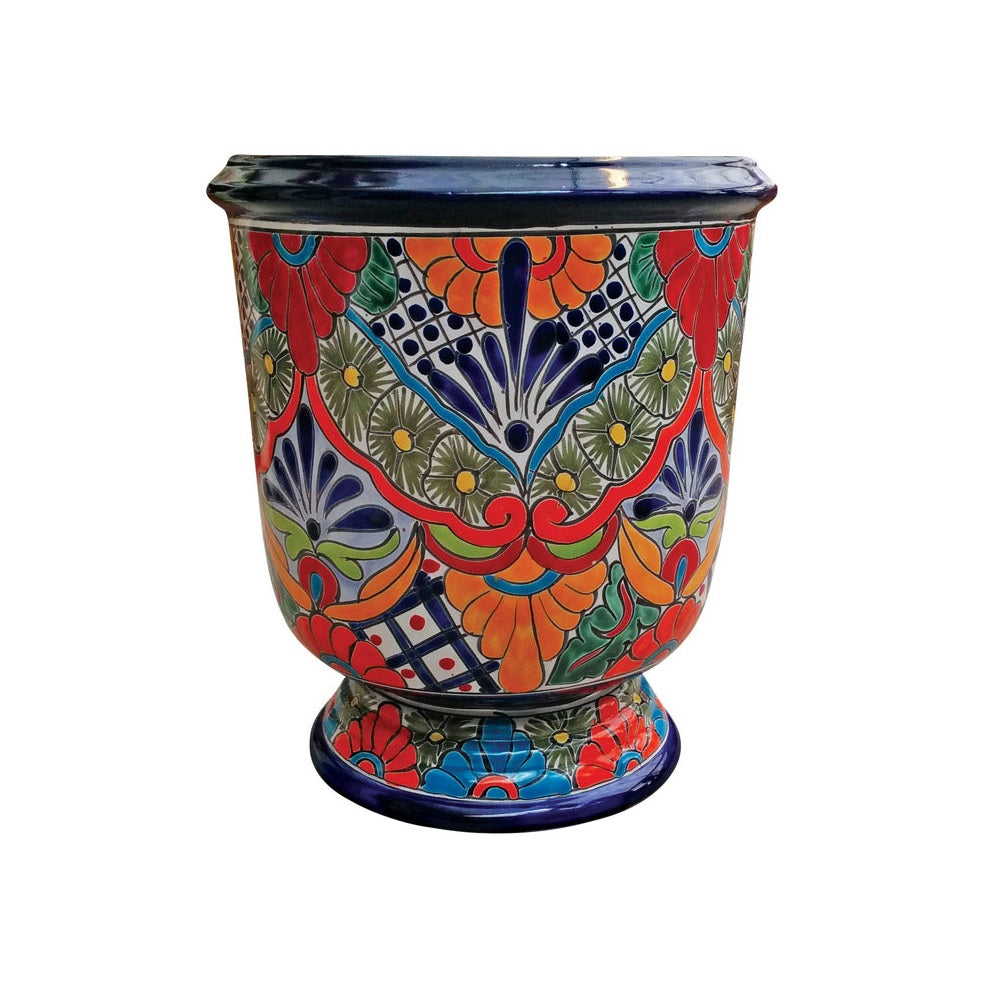 Avera Products APG039170 Ceramic Talavera Tall Planter, Multicolor