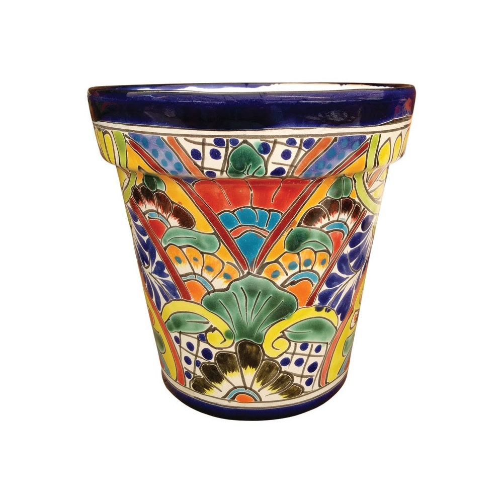 Avera Products APG025140 Ceramic Talavera Planter, Multicolore