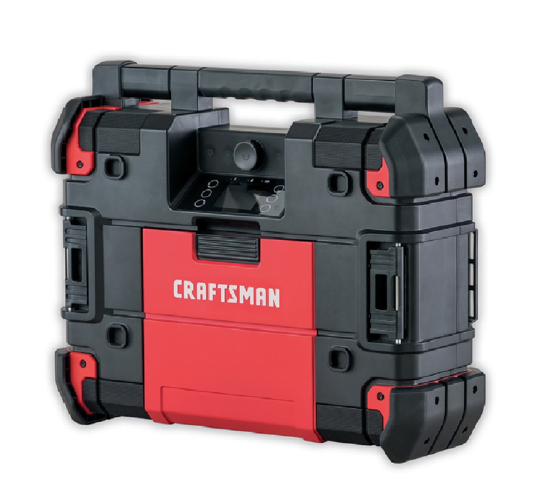 Craftsman CMST17510 VERSASTACK Radio + Charger, Black/Red