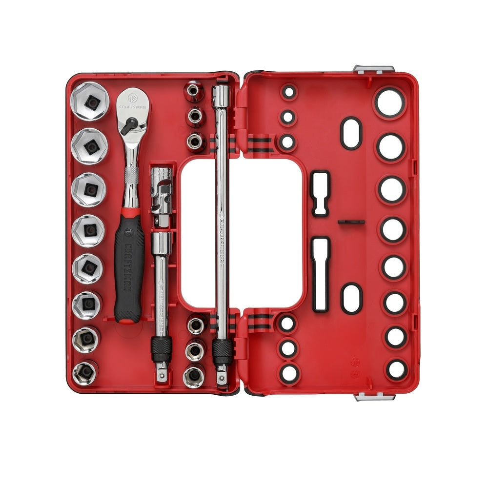 Craftsman CMMT45752V SAE 6 Point Socket and Tool Set, 3/8 inch — LIfe ...